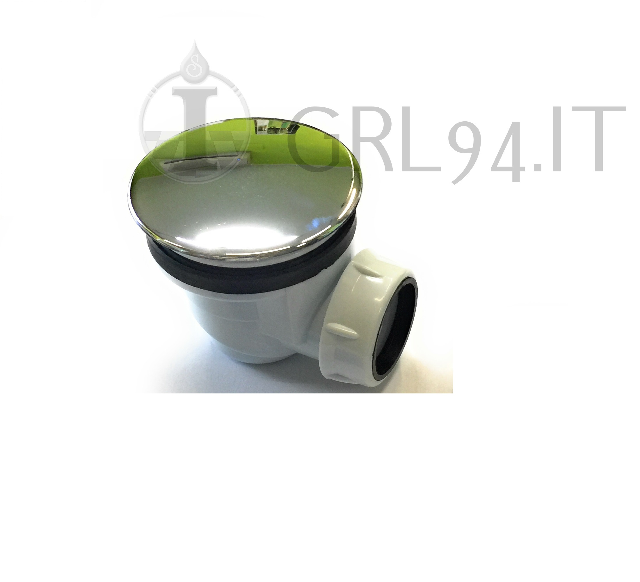 Piletta sifonata per piatto doccia ispezionabile H 45 mm