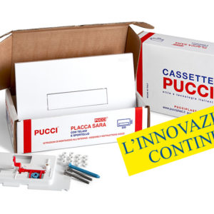 PUCCI Kit PLACCA Sara SP 12 MM per Cassette dal 1992 al 2010 Bianco